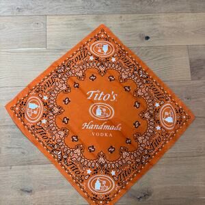 Tito's Handmade Vodka Orange Lightweight Bandana Unisex